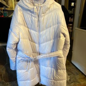 Light purple puff coat